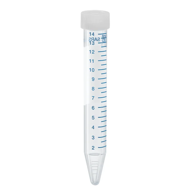 Screw cap tube, 15 ml, (LxØ): 120 x 17 mm, PP, with print