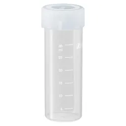 Screw cap tube, 30 ml, (LxØ): 84 x 30 mm, PP, with print