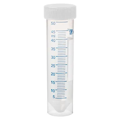 Screw cap tube, 50 ml, (LxØ): 115 x 28 mm, PP, with print