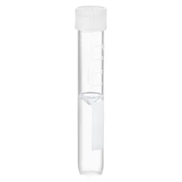 Screw cap tube, 4 ml, (LxØ): 92 x 15.3 mm, conical false bottom, rounded tube bottom, PP, cap assembled, 100 piece(s)/bag