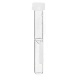 Screw cap tube, 3.5 ml, (LxØ): 92 x 13 mm, conical false bottom, rounded tube bottom, PP, cap assembled, 100 piece(s)/bag