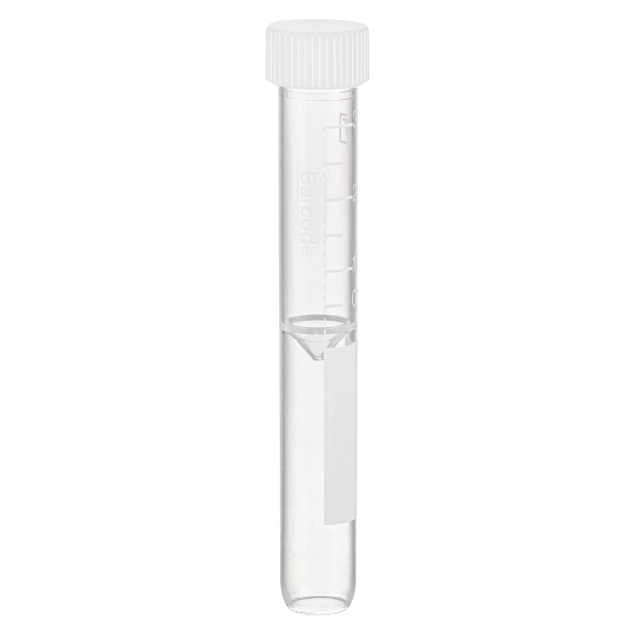 Tube avec bouchon à vis, 3,5 ml, (L x Ø) : 92 x 13 mm, double fond conique, fond du tube arrondi, PP, bouchon assemblé, 100 pièce(s)/sachet