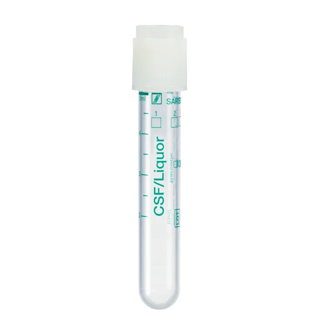 Tube avec bouchon à vis, 5 ml, fond rond, transparent