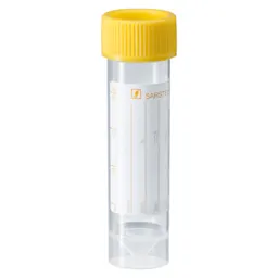 Screw cap tube, 25 ml, (LxØ): 90 x 25 mm, PP, with paper label