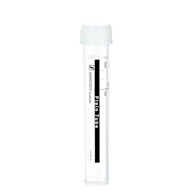 Tubo de rosca, 10 ml, (CxØ): 97 x 16 mm, PP, com etiqueta de papel