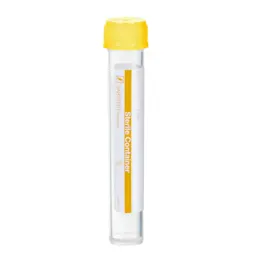Screw cap tube, 10 ml, (LxØ): 97 x 16 mm, PP, with paper label