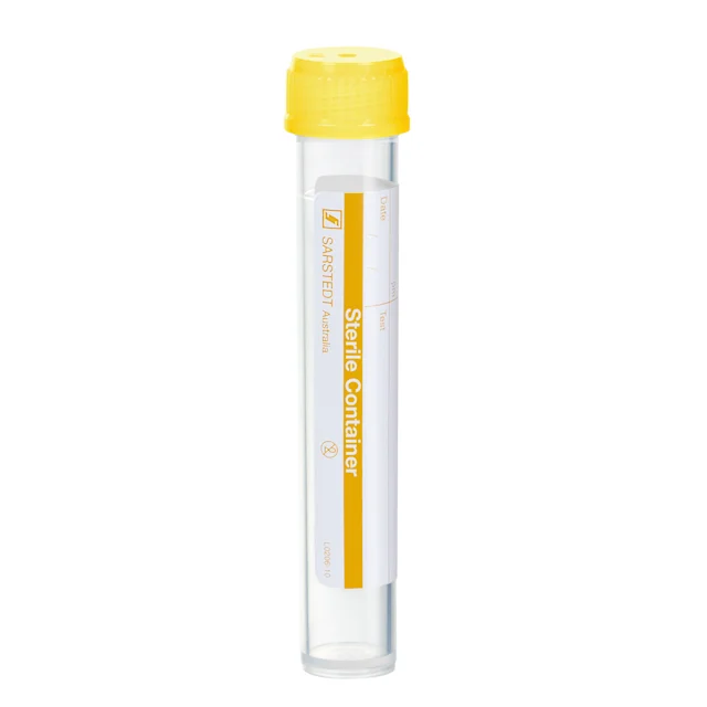 Tubo de rosca, 10 ml, (CxØ): 97 x 16 mm, PP, com etiqueta de papel