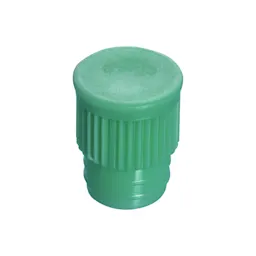 Push cap, green, suitable for tubes Ø 15.7 mm
