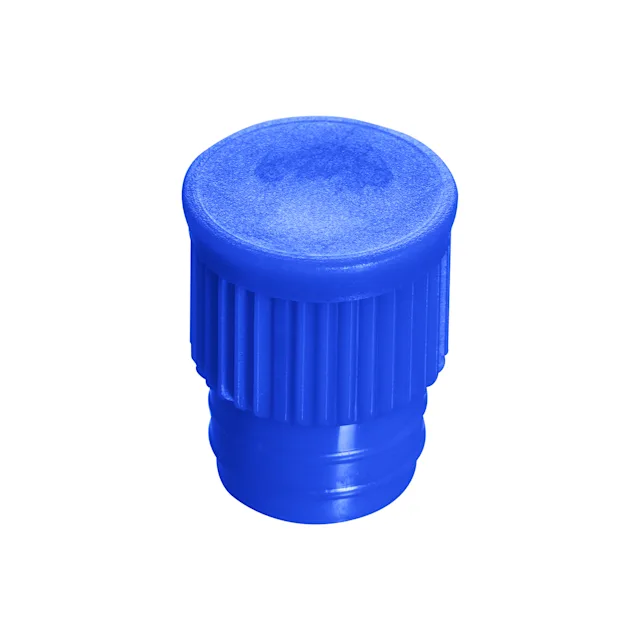 Push cap, blue, suitable for tubes Ø 15.7 mm
