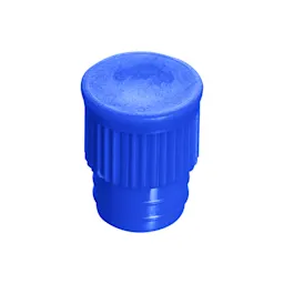 Bouchon à pression, bleu, compatible avec tubes Ø 15,7 mm