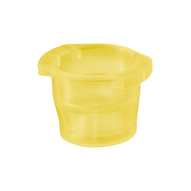 Cap, yellow, suitable for tubes Ø 10-17 mm