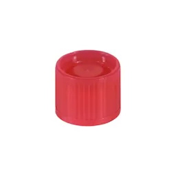 Screw cap, red, suitable for tubes Ø 16-16.5 mm