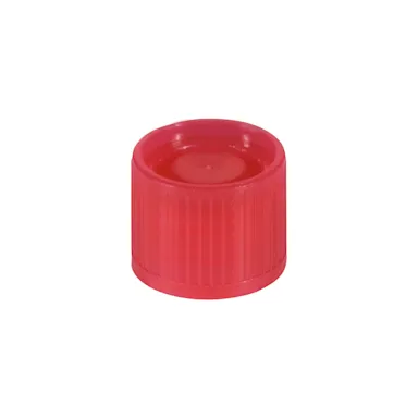 Screw cap, red, suitable for tubes Ø 16-16.5 mm