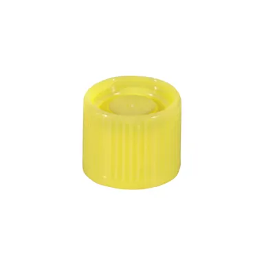 Screw cap, yellow, suitable for tubes Ø 16-16.5 mm