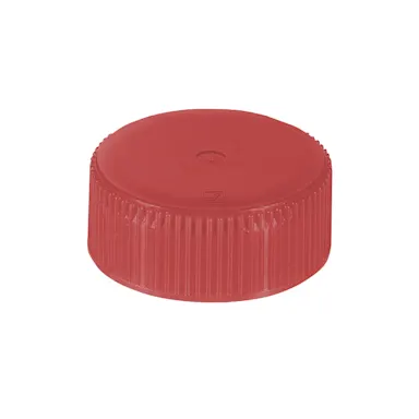 Screw cap, red, suitable for tubes Ø 28 mm
