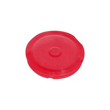 Colour-coded inserts, red, PP, suitable for screw caps 65.712.xxx