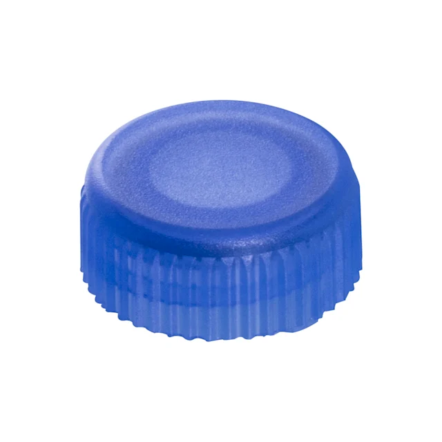 Tapón de rosca, azul, adecuada para microtubo roscado