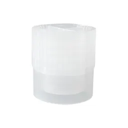 Skirted push cap, natural, suitable for tubes Ø 11.5 and 12 mm