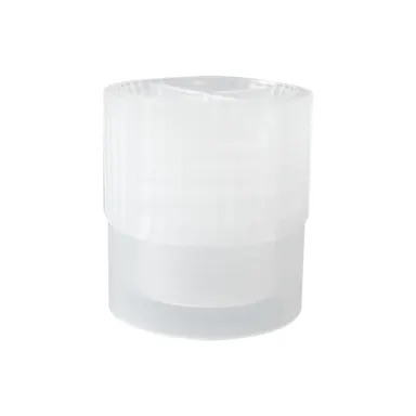 Skirted push cap, natural, suitable for tubes Ø 11.5 and 12 mm