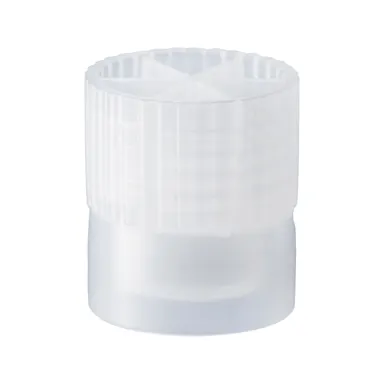 Skirted push cap, natural, suitable for tubes Ø 13 mm