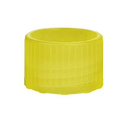 Screw cap, yellow, suitable for tubes Ø 15.3 mm