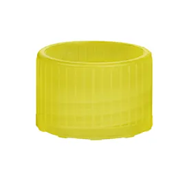Screw cap, yellow, suitable for tubes Ø 15.3 mm