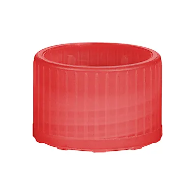Screw cap, red, suitable for tubes Ø 15.3 mm