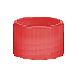Screw cap, red, suitable for tubes Ø 15.3 mm