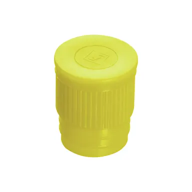 Push cap, yellow, suitable for tubes Ø 16-17 mm