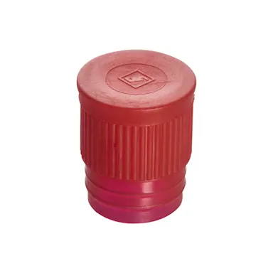 Push cap, red, suitable for tubes Ø 16-17 mm