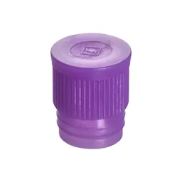 Push cap, violet, suitable for tubes Ø 16-17 mm