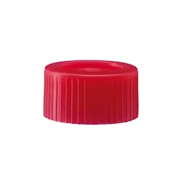 Screw cap, red, suitable for 15 ml tubes