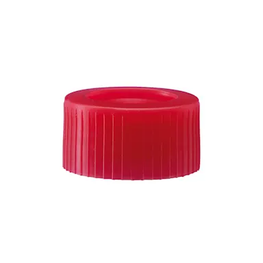 Screw cap, red, suitable for 15 ml tubes