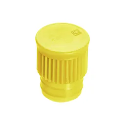 Bouchon à pression, jaune, compatible avec tubes Ø 15,7 mm