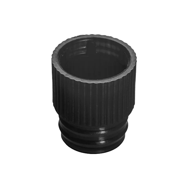 Push cap, black, suitable for tubes Ø 13 mm