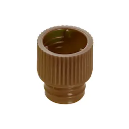 Bouchon à pression, marron, compatible avec tubes Ø 12 mm