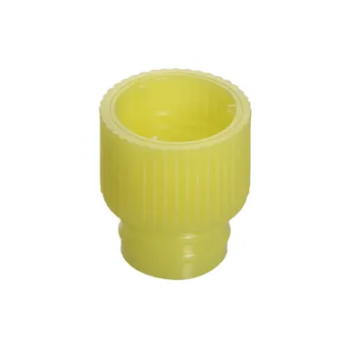 Push cap, yellow, suitable for tubes Ø 12 mm