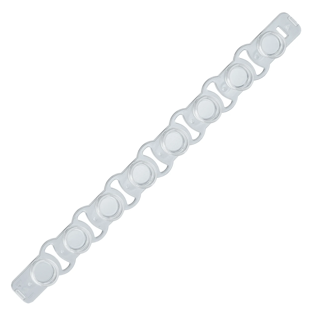 Barrette de couvercles pour PCR, PCR Performance Tested, PP, à haute transparence, bouchon plate