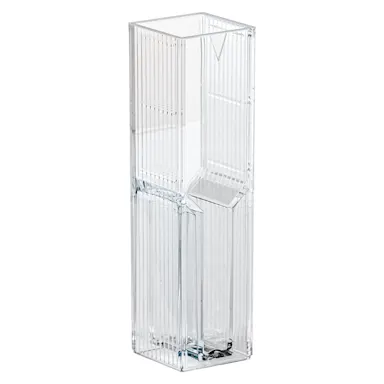 Semi-micro cuvette, 3 ml, (HxW): 45 x 12 mm, PMMA, transparent, optical sides: 2