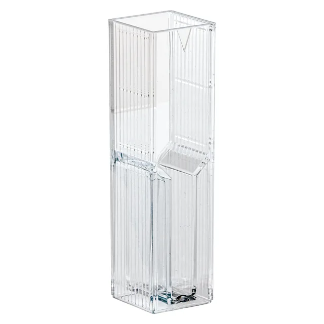 Semi-micro cuvette, 3 ml, (HxW): 45 x 12 mm, PS, transparent, optical sides: 2
