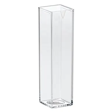 Cuve, 4,2 ml, (h x l) : 45 x 12 mm, PS, transparent, faces optiques : 4