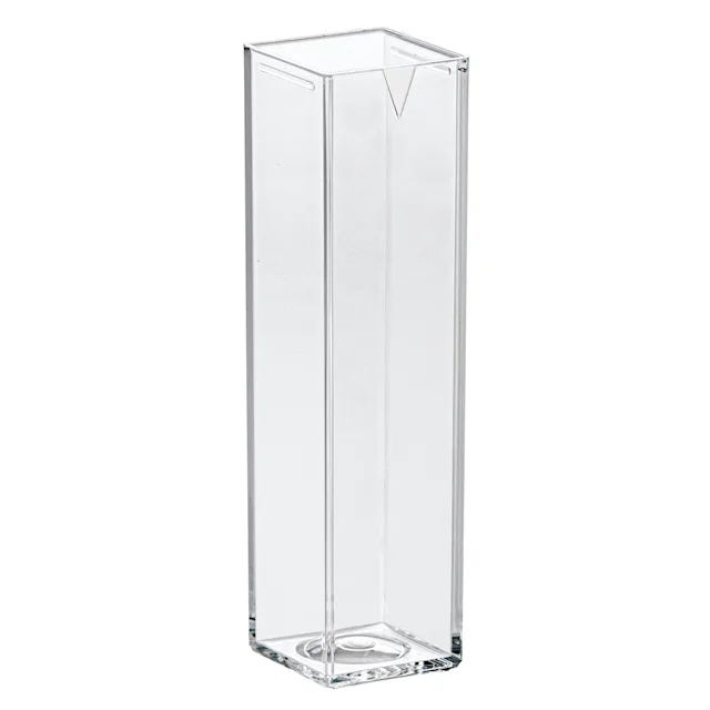 Küvette, 4,2 ml, (HxB): 45 x 12 mm, PS, transparent, optische Seiten: 4