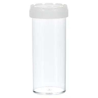 Pot multi-usage, volume max. : 120 ml, (L x Ø) : 105 x 44 mm, PS, transparent