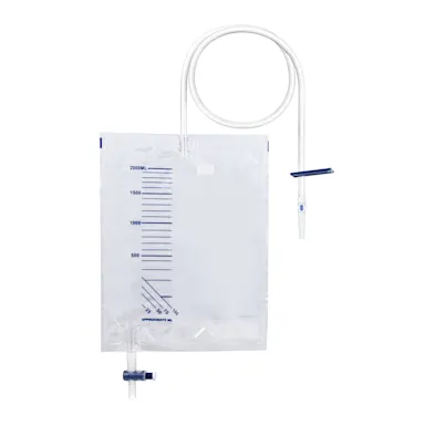 Urine drainage system, 2 l, with anti-reflux valve, with T drainage valve, sterile