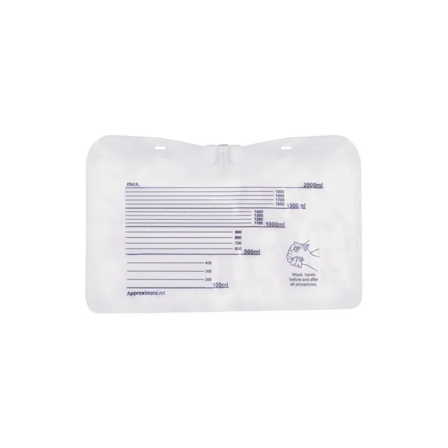 Poche de rechange de système de mesure d’urine, 2 l, stérile