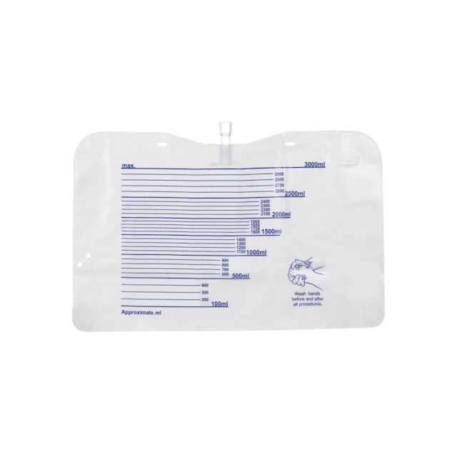 Poche de rechange de système de mesure d’urine, 3 l, stérile