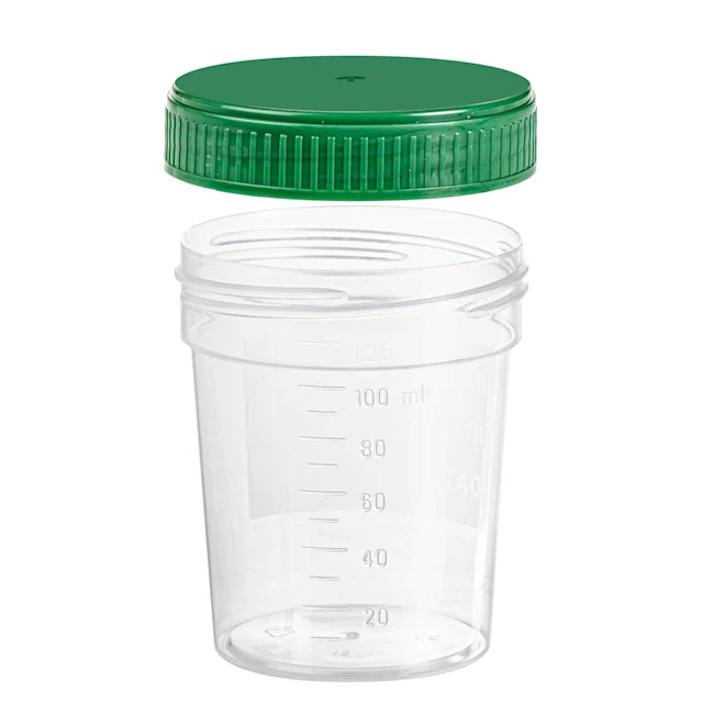 Flacon fileté, 100 ml, PP, transparent