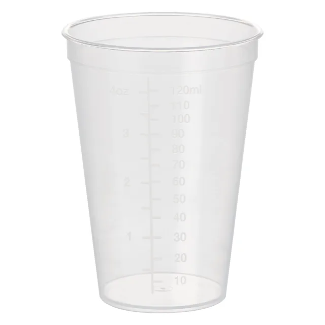 Multi-purpose container, max. volume: 125 ml, (LxØ): 85 x 62 mm, graduated, PP, transparent