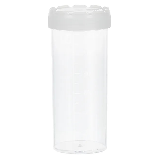 Multi-purpose container, max. volume: 120 ml, (LxØ): 105 x 44 mm, graduated, PP, transparent