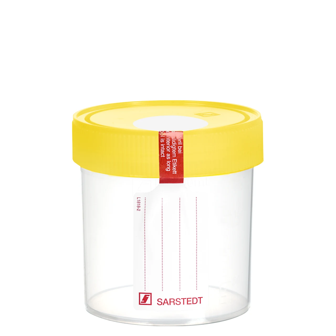 Multi-purpose container, max. volume: 250 ml, (LxØ): 78 x 70 mm, graduated, PP, transparent, with safety label